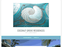 Tablet Screenshot of coconutgrovebeachresidences.com